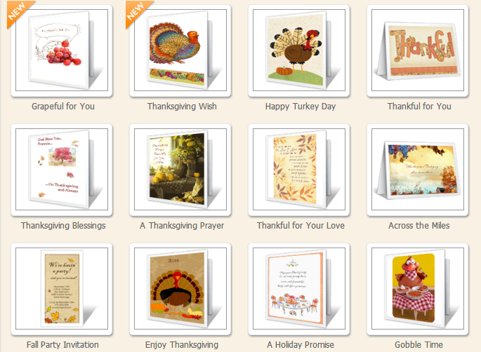 Free Printable Thanksgiving Cards in PDF